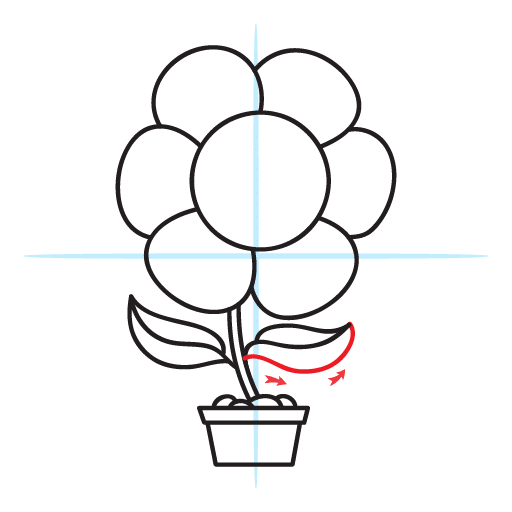 How To Draw A Flower 22 howtodrawaflower-step16