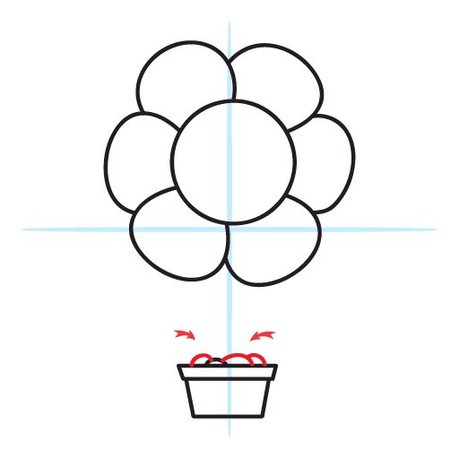 How To Draw A Flower 15 howtodrawaflower-step9