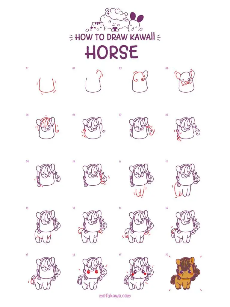 howtodrawahorse-stepbystep