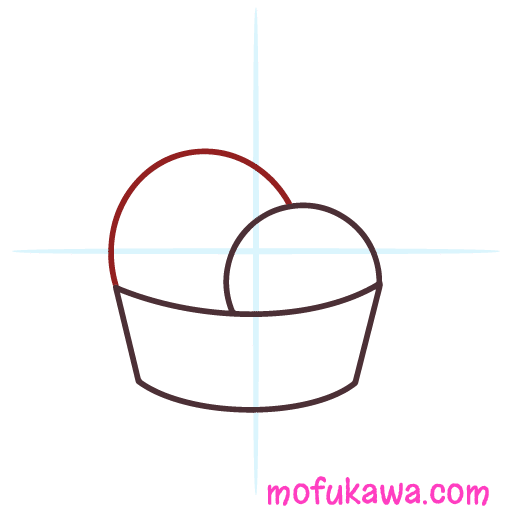 How To Draw A Kawaii Ice Cream Sundae 11 howtodrawakawaii-icecream-step5