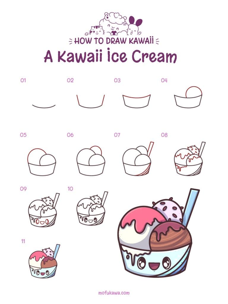 howtodrawakawaii-icecream-stepbystep