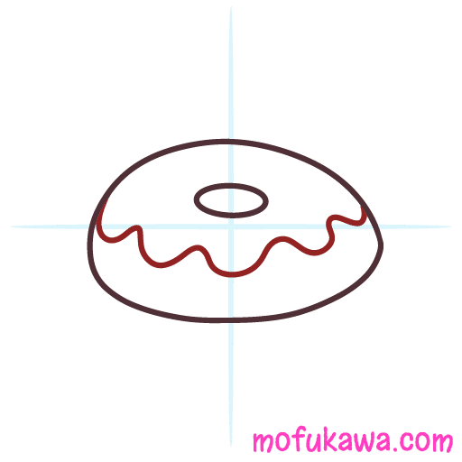 How To Draw A Donut - Kawaii Style 9 howtodrawakawaiidonut-step3