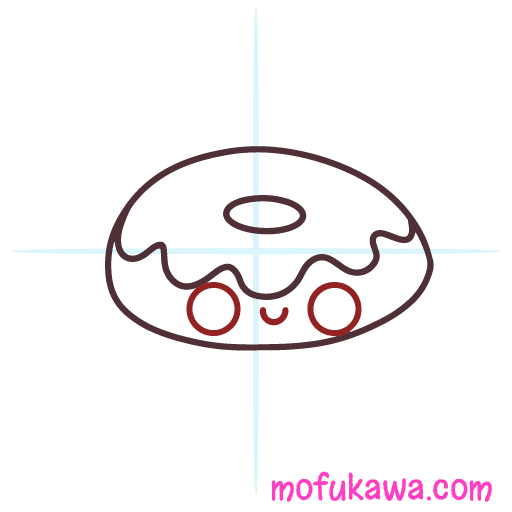How To Draw A Donut - Kawaii Style 10 howtodrawakawaiidonut-step4
