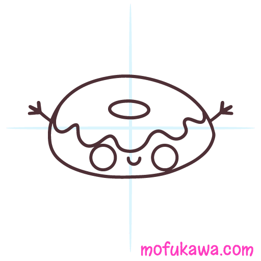 How To Draw A Donut - Kawaii Style 11 howtodrawakawaiidonut-step5