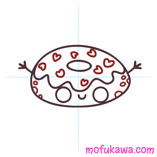How To Draw A Donut - Kawaii Style 12 howtodrawakawaiidonut-step6