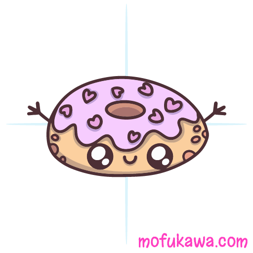 How To Draw A Donut - Kawaii Style 15 howtodrawakawaiidonut-step9