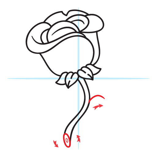 How To Draw A Rose - Easy Kawaii Style 21 howtodrawarose-step15