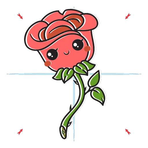 How To Draw A Rose - Easy Kawaii Style 26 howtodrawarose-step20