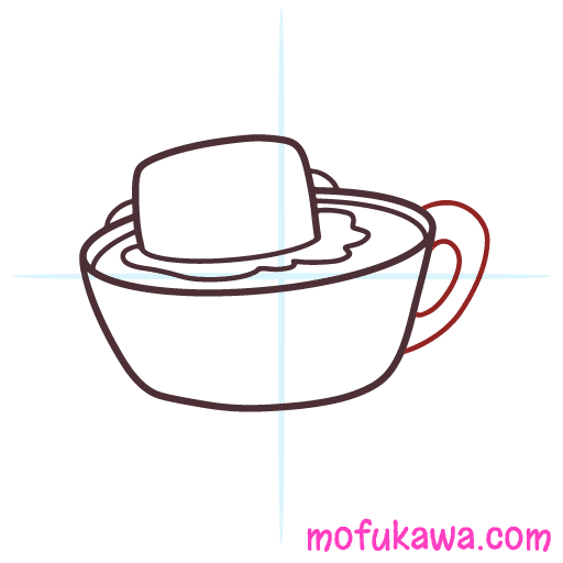 How To Draw Hot Chocolate - Kawaii Style 12 howtodrawkawaiimarshmallowdrink-step6