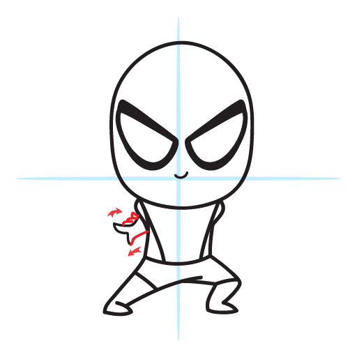 How To Draw Spiderman - Easy Step By Step Lesson 16 howtodrawspiderman-step10