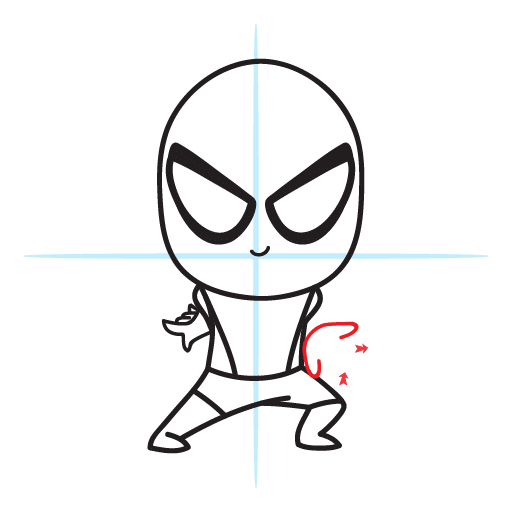 How To Draw Spiderman - Easy Step By Step Lesson 17 howtodrawspiderman-step11