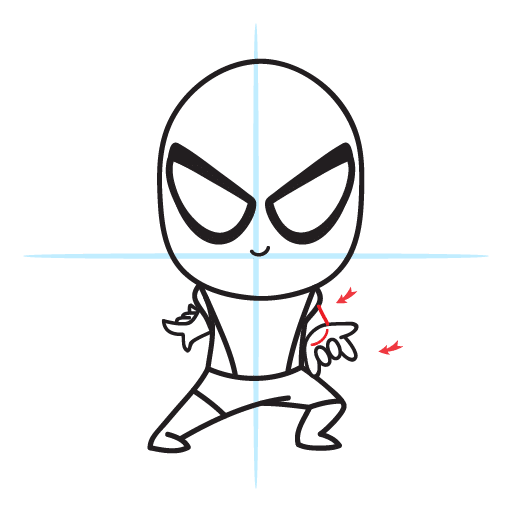 How To Draw Spiderman - Easy Step By Step Lesson 19 howtodrawspiderman-step13