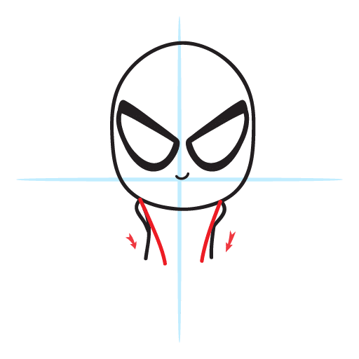 How To Draw Spiderman - Easy Step By Step Lesson 10 howtodrawspiderman-step4