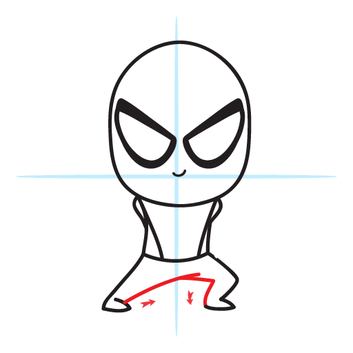 How To Draw Spiderman - Easy Step By Step Lesson 13 howtodrawspiderman-step7