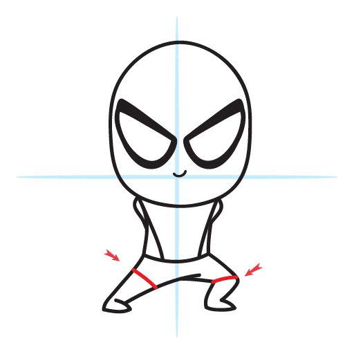 How To Draw Spiderman - Easy Step By Step Lesson 14 howtodrawspiderman-step8