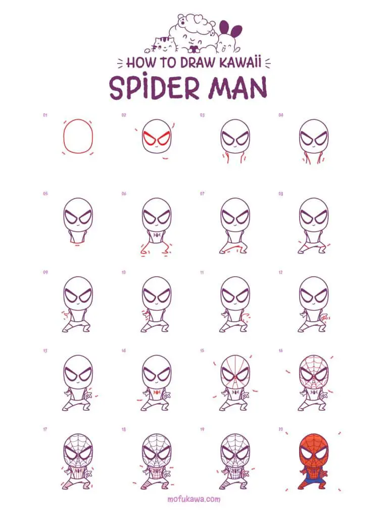 howtodrawspiderman-stepbystep