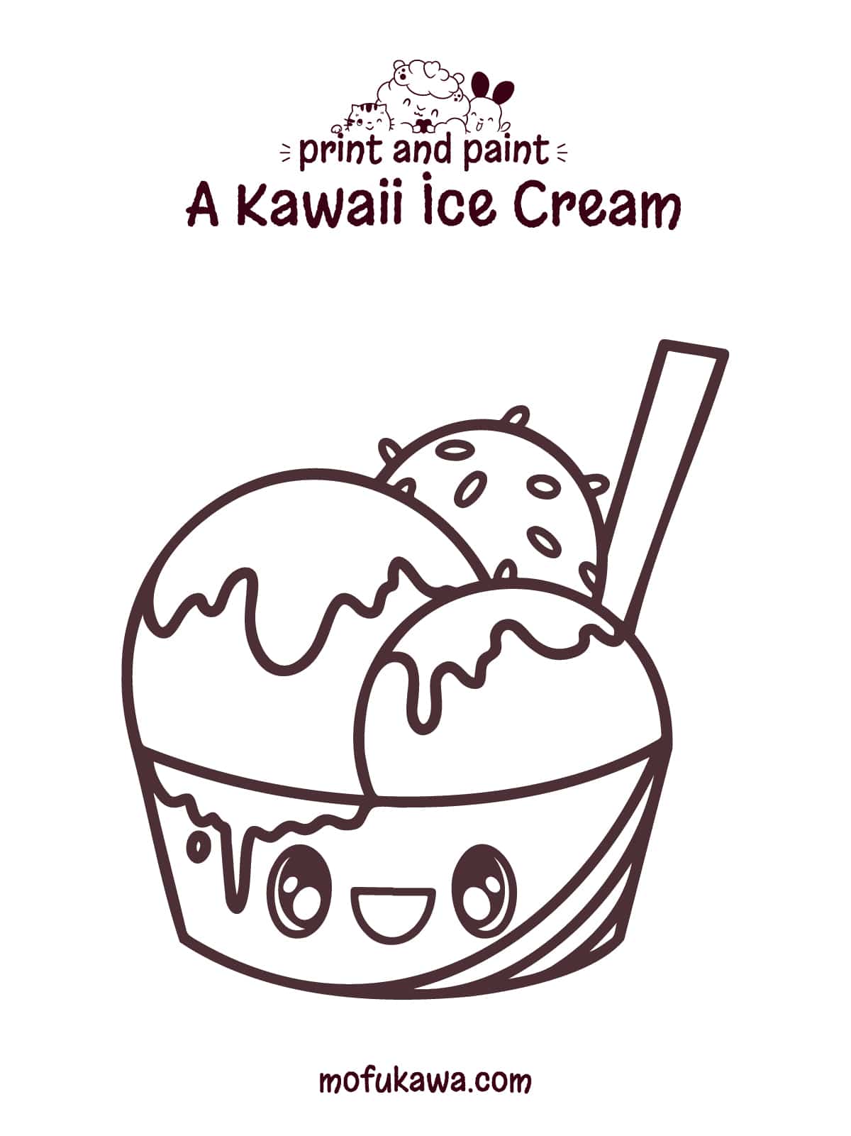 How to draw Cute Kawaii Ice Cream  Drawing to draw - Drawing to Draw 