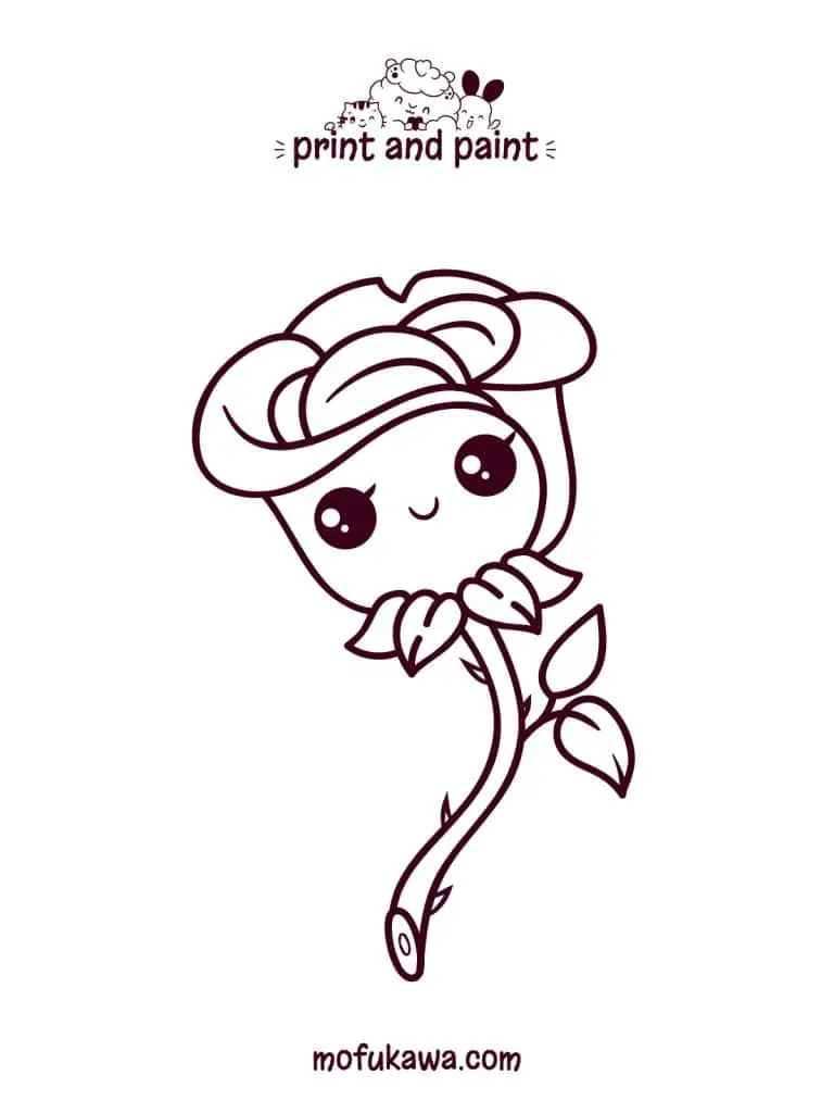rose-coloring-page
