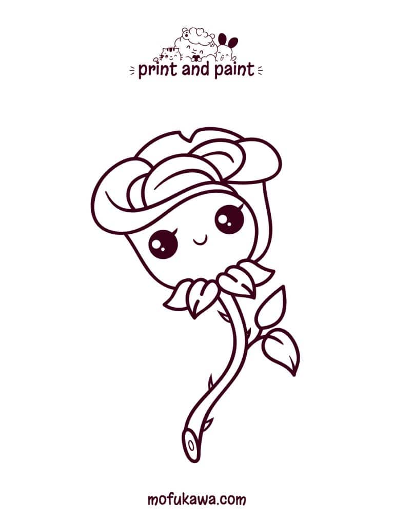 rose-coloring-page