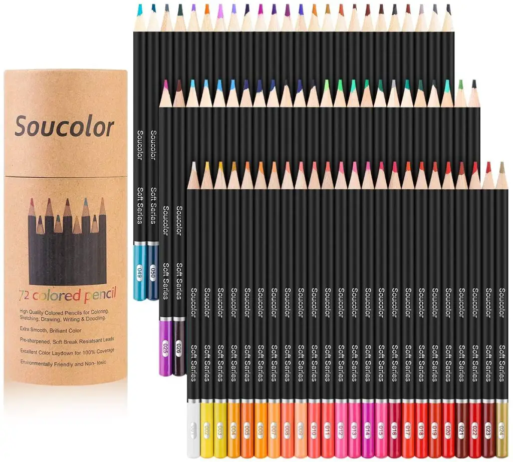 10 Best Colored Pencils for Adult Coloring Books In 2023 20 Soucolor Soft Core Colored Pencils