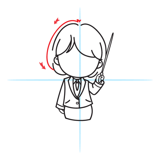 How To Draw A Teacher - Kawaii Style 29 howtodrawakawaiiteacher-step23