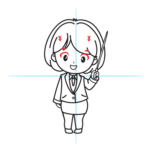 How To Draw A Teacher - Kawaii Style 37 howtodrawakawaiiteacher-step31