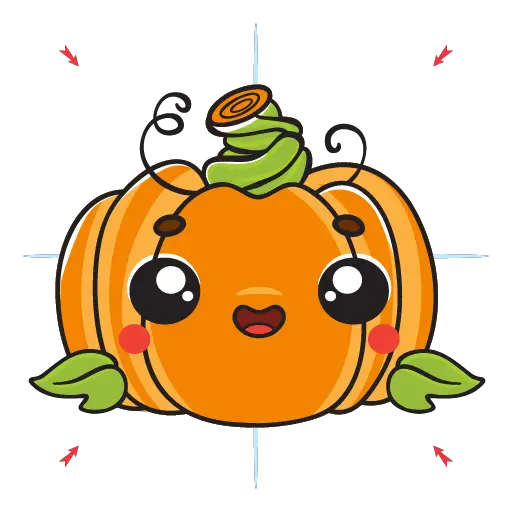 How To Draw A Pumpkin 22 howtodraw-a-kawaii-pumpkin-step16