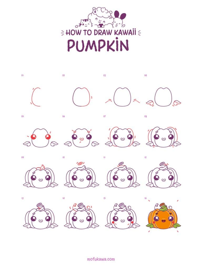 howtodraw-a-kawaii-pumpkin-stepbystep