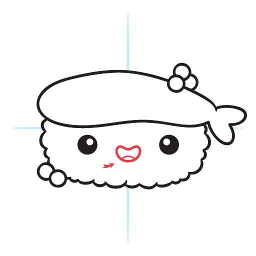 How To Draw A Kawaii Sushi 17 howtodraw-a-kawaii-sushi-step11