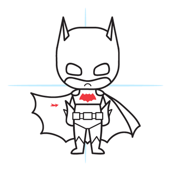 How To Draw Batman - Kawaii Style - Easy Step By Step Guide