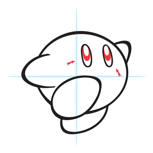 How To Draw Kirby 13 howtodraw-kirby-step7