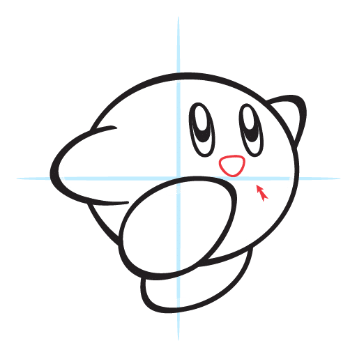 How To Draw Kirby 14 howtodraw-kirby-step8