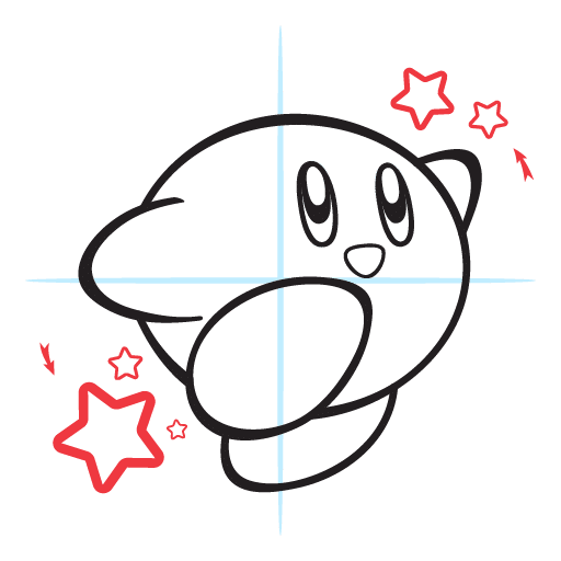 How To Draw Kirby 15 howtodraw-kirby-step9