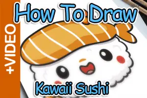 How To Draw A Kawaii Sushi