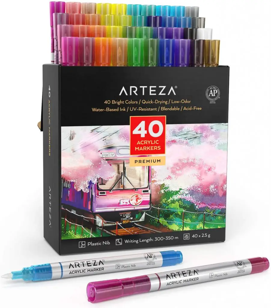The 6 Best Arteza Markers In 2022 2 Arteza Acrylic Markers Fine Tips
