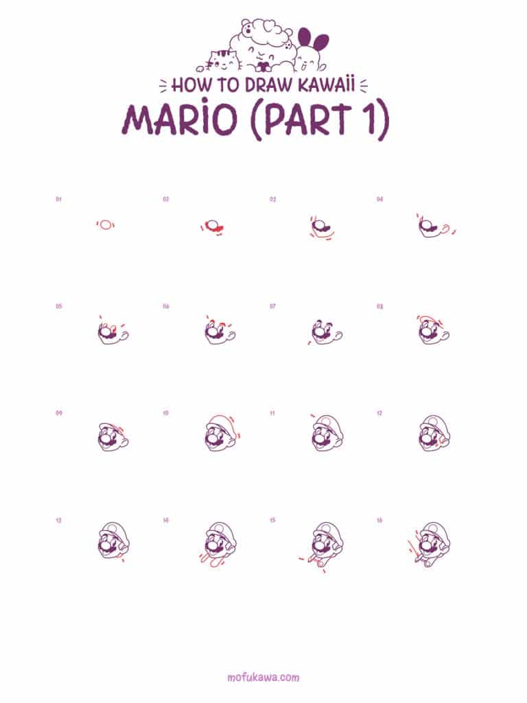 How To Draw Super Mario 40 howtodra-mario-part1