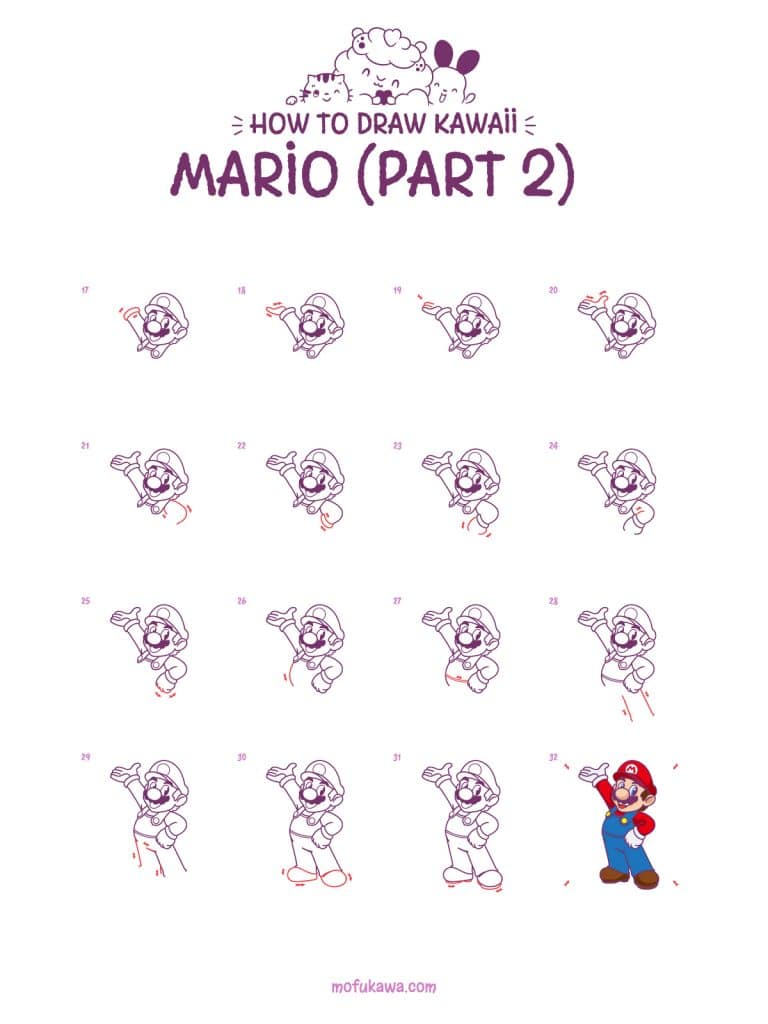 How To Draw Super Mario 41 howtodraw-mario-part2
