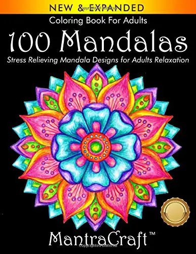 100 Mandalas: Stress Relieving Mandala Designs for Adults Relaxation