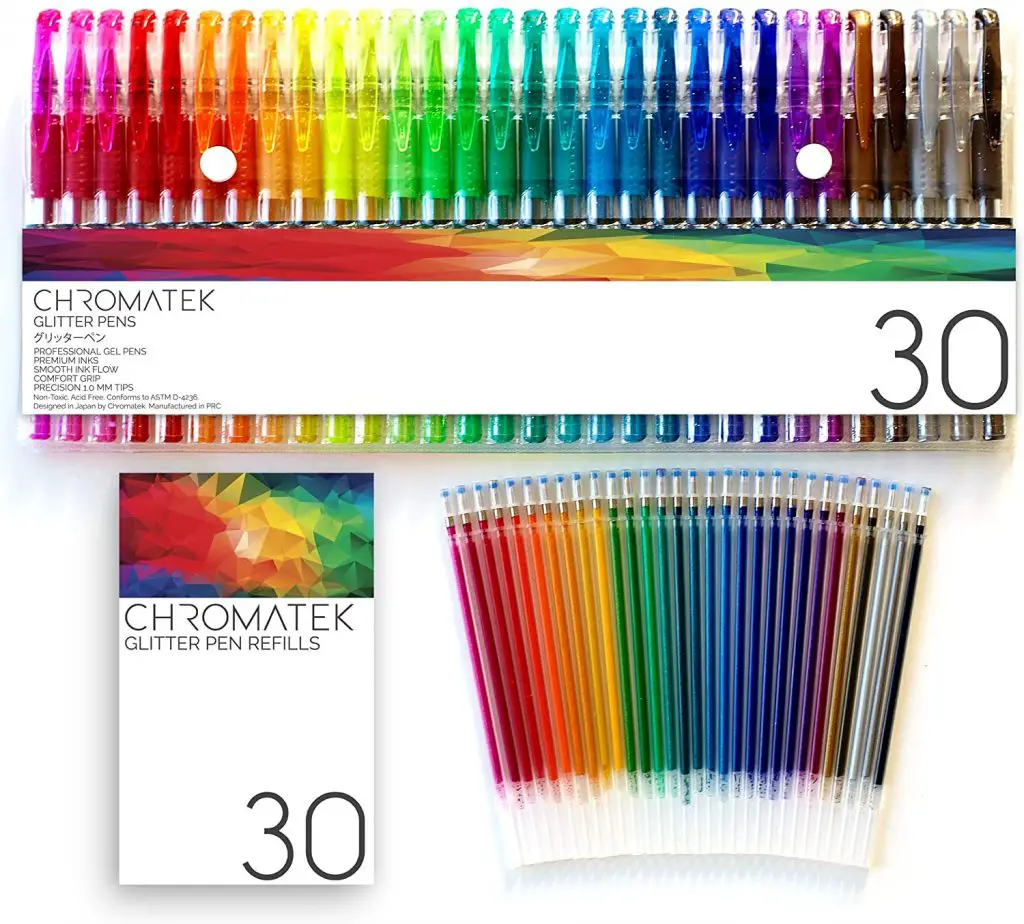The 12 Best Glitter Gel Pens In 2023 17 Chromatek Glitter Gel Pens