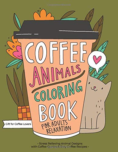 Coffee Animals Coloring Book