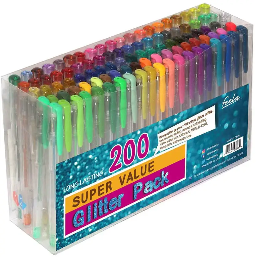 The 12 Best Glitter Gel Pens In 2023 15 Feela Super Value Glitter Pack