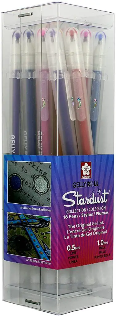 The Best Coloring Supplies For Adults In 2022 12 Sakura Gelly Roll Stardust Collection Cube