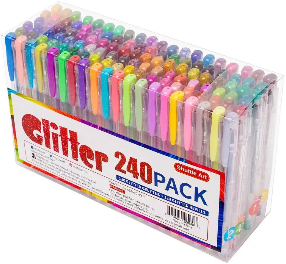 The 12 Best Glitter Gel Pens In 2023 21 Shuttle Art Glitter Pack