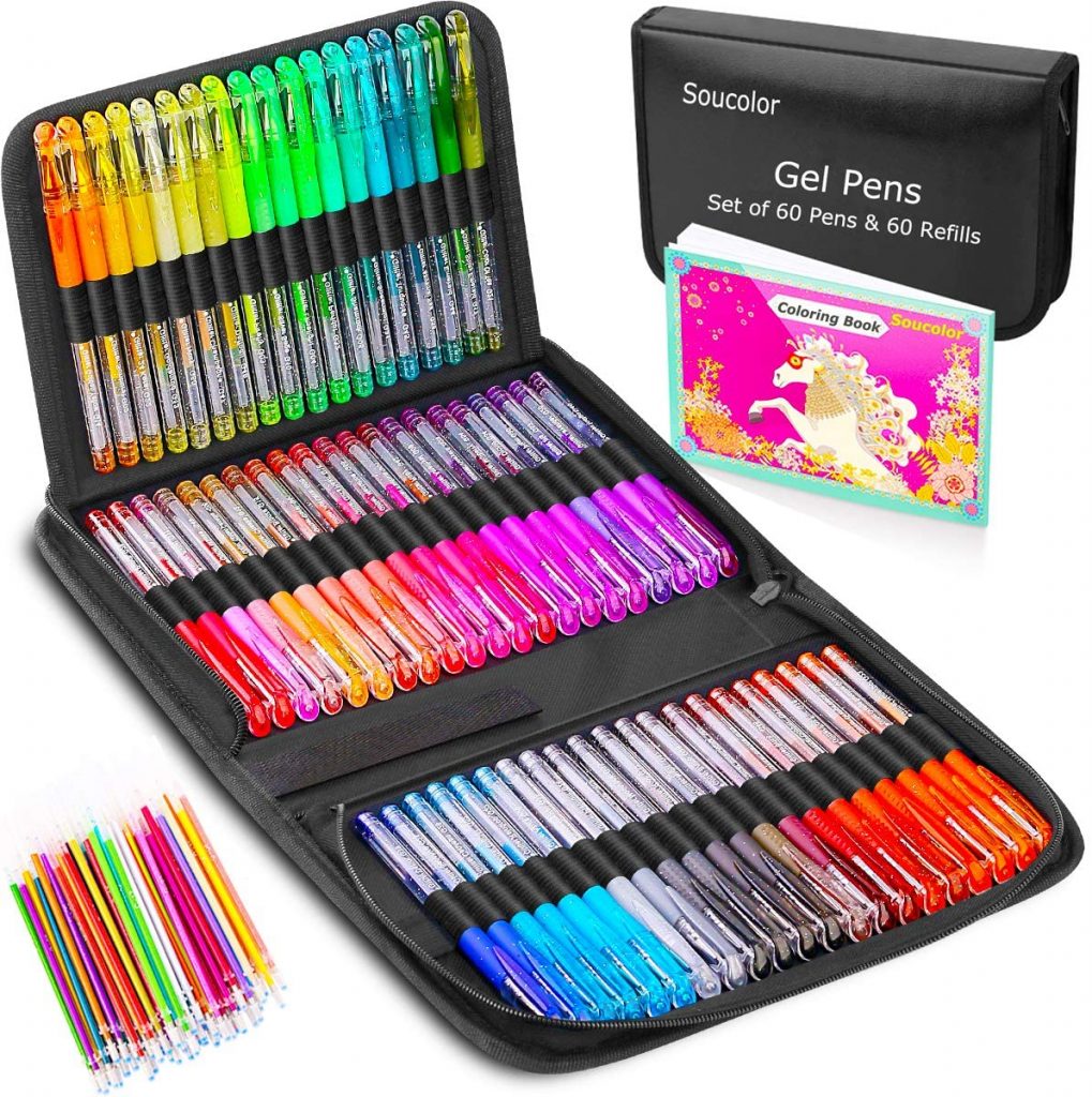 The 12 Best Glitter Gel Pens In 2023 11 Soucolor Glitter Gel Pen Set