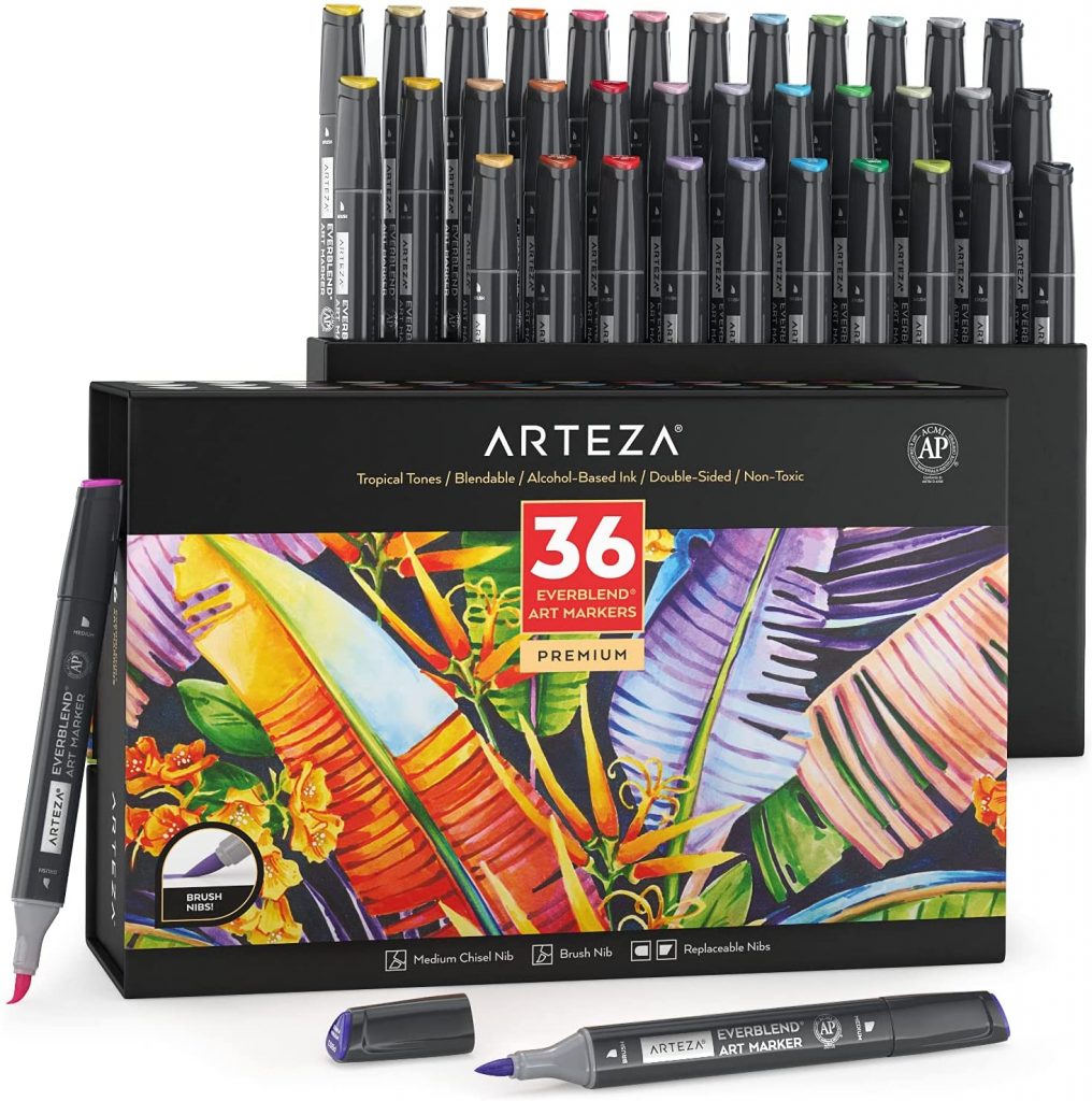 The 12 Best Copic Marker Alternatives 6 Arteza Everblend Art Markers