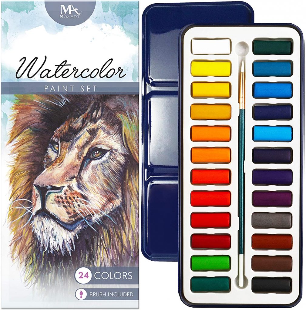 The Best Coloring Supplies For Adults In 2022 14 MozArt Watercolor Paint Set