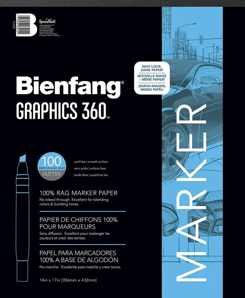 The Best Paper for Copic Markers In 2022 14 Bienfang Graphics 360 Marker Paper Pad