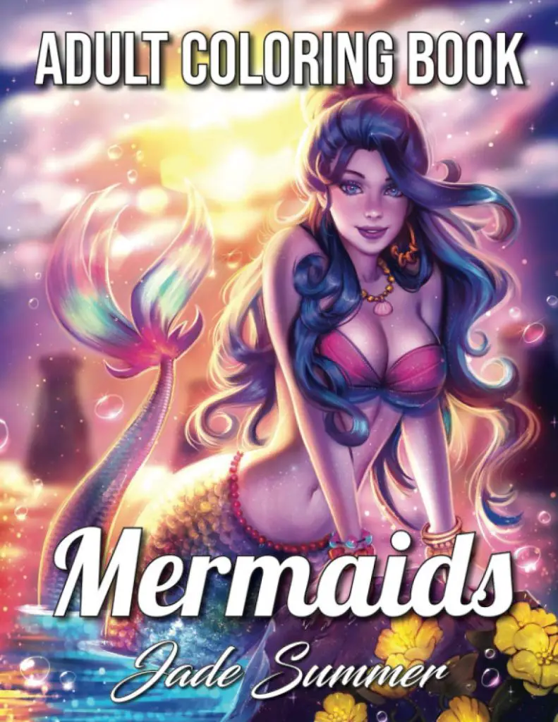 Mermaids: An Adult Coloring Book by Jade Summer