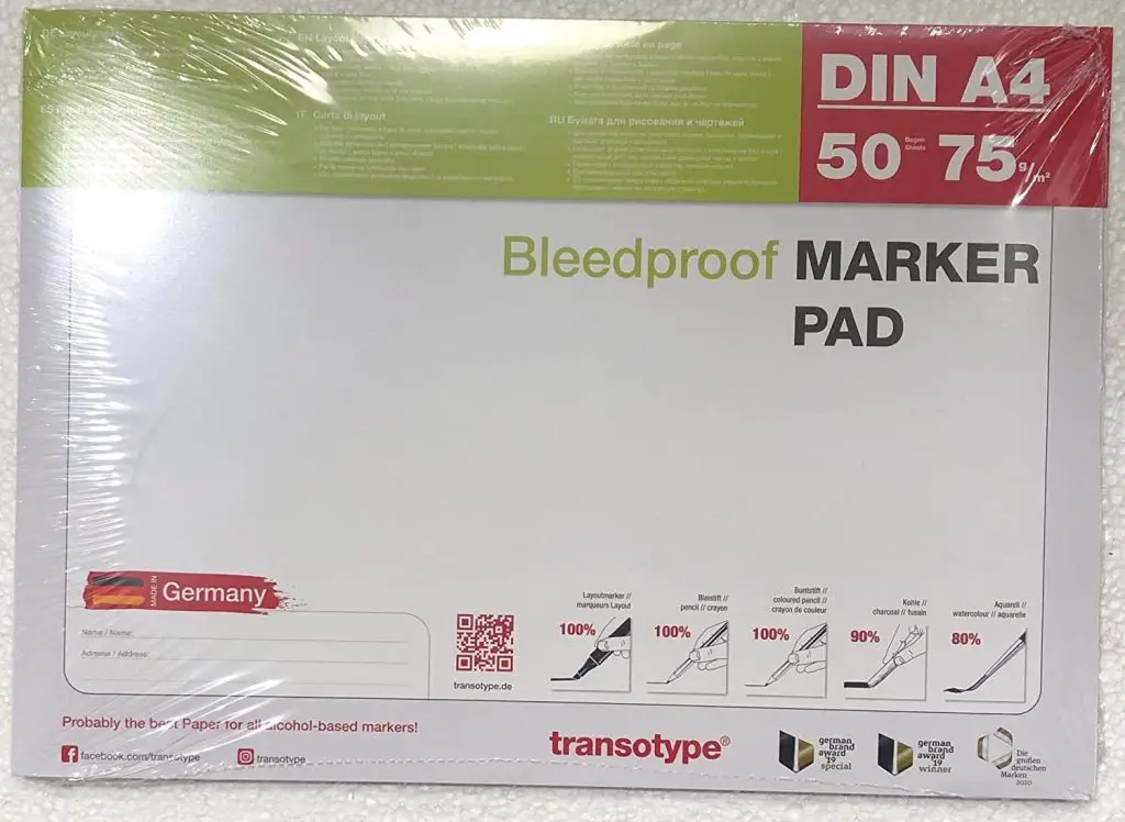 The Best Paper for Copic Markers In 2022 16 Transotype Bleed Proof Alcohol Marker Pad