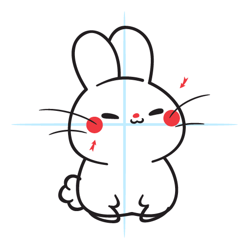 How To Draw A Kawaii, Cute Bunny 17 howtodraw-a-kawaii-bunny-step11